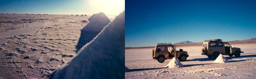 En el salar de Uyuni