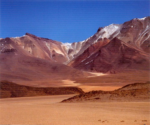 El Altiplano, entre Uyuni y las lagunas Verde y Colorada (foto de Jean Joinville)