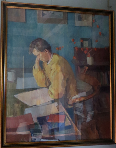 Retrato tras el cristal