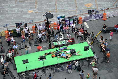 Green screen installation 01 (Photo credit Clint Spaulding)